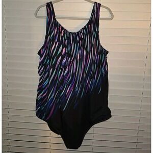 Swimsuits for All Women's Tank One Piece‎ Swimsuit Plus Size 34 NWOT Multicolor